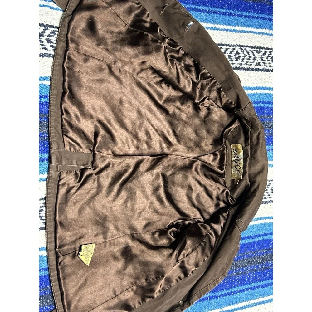 Vintage Y2K Enyce Blazer Jacket Toddler Girls Youth Medium Brown Cyber Grunge